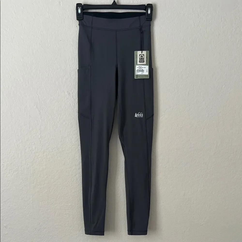 NWT REI Men's Swiftland Running Tights Asphalt in Size S